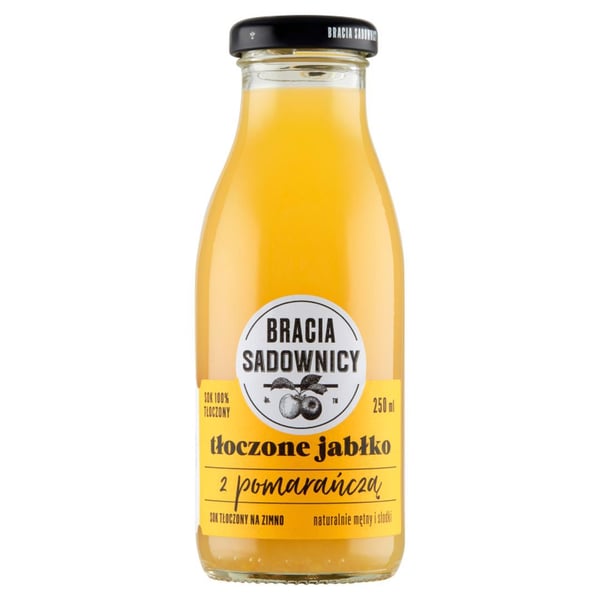 Brothers Orchardists pressad äppel- och apelsinjuice 250 ml