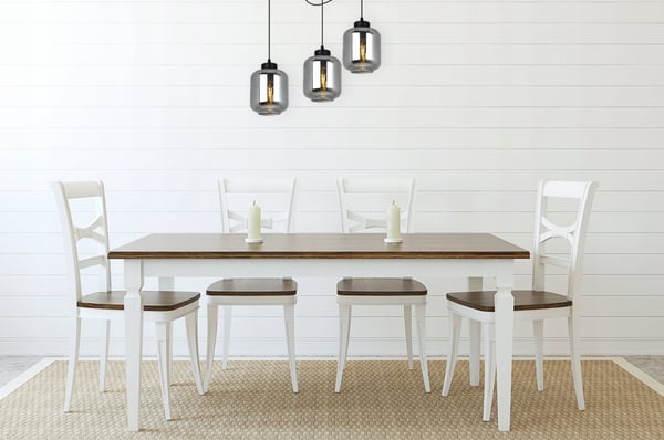 MODERNE ELEGANT HÆNGELAMPE MED GLASSKÆRM