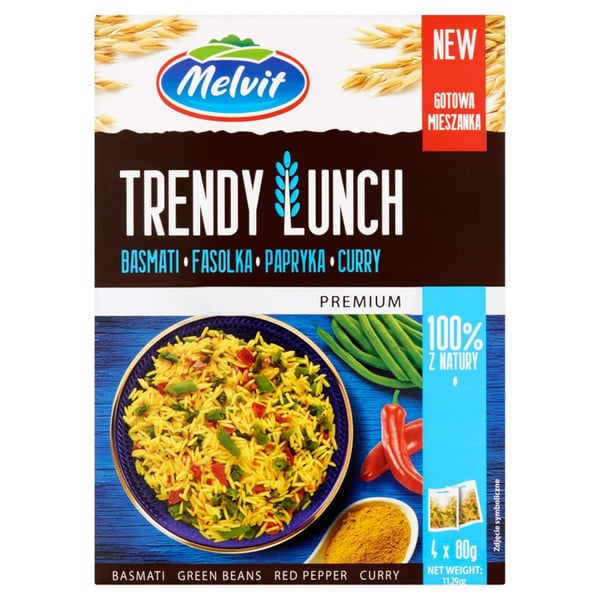 Melvit Premium Trendy Lunch basmatiris pepparcurry 320 g