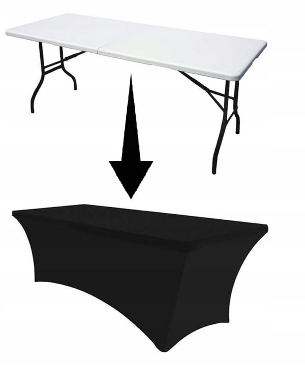 Overdrag til cateringbord 240x80 cm