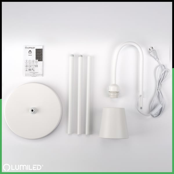 KALSO Lumiled E27 LED gulvlampe hvid med højdejustering