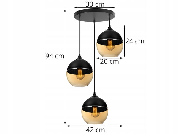 HÆNGENDE LOFTSLAMPE, GLASPLAFON, LED-LAMPE