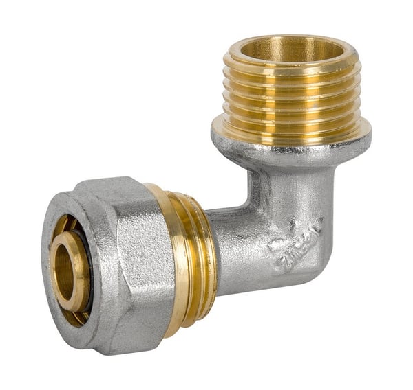 PEX-AL-PEX KROM BÆJ 3/4*20 DRENGE - D004.3/4*20
