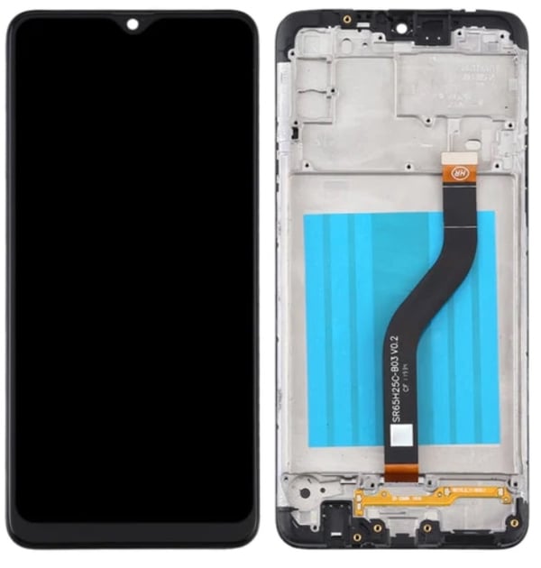 Original LCD-skärm + pekskärm Samsung SM-A207 Galaxy A20s (IPS svart ram