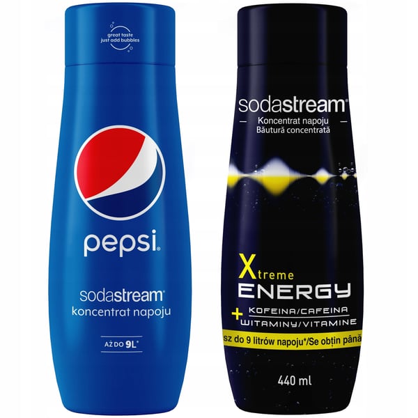 2 SodaStream Pepsi+Energy -tiivistettä