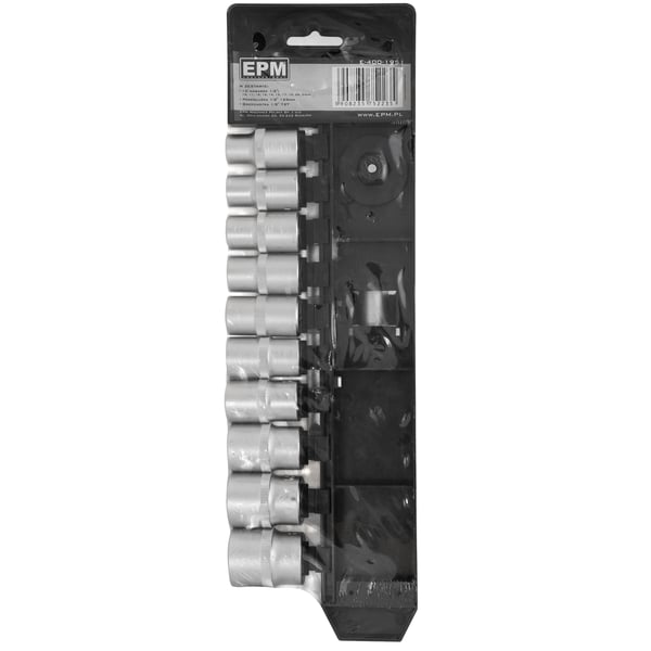1/2" topnøglesæt 12 dele - E-400-1951