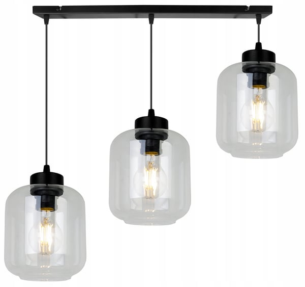 MODERNE ELEGANT HÆNGELAMPE MED GLASSKÆRM