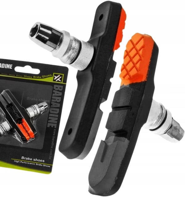 Baradine V-bremse bremseklodser 960V orange 72mm