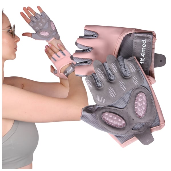 Unisex læder fitness sport fingerløse gym cykelhandsker