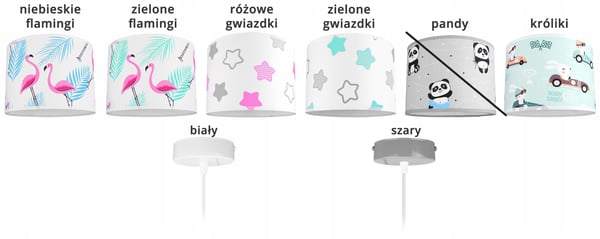 BØRNES HÆNGENDE LOFTSLAMPE LYKRONE LAMPESKÆRM