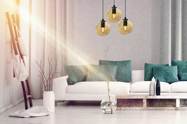 TAKLAMPA MED GLASKULA, LED-UTVAL