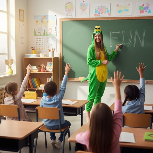 Kvinders kigurumi pyjamas krokodille varm heldragt XL heldragt A105 - S