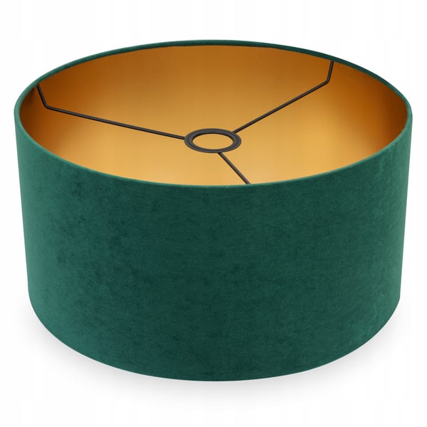 MODERN GYLLEN SAMMETS LAMPSKÄRM 35 cm