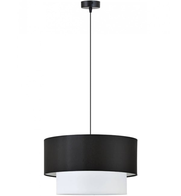 Moderne hængelampe med lampeskærm 40 cm stof