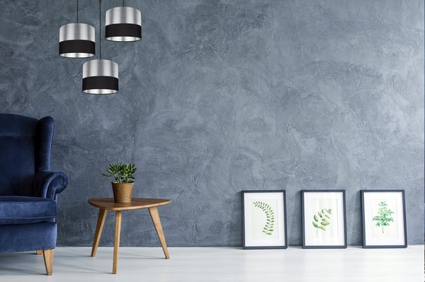 MODERNE LOFTHÆNGELAMPE, KROM LAMPESKÆRM, LED