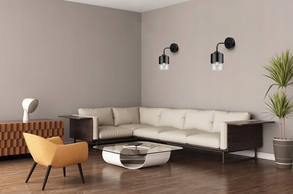 MODERNE KNÆKKE LAMPE ELEGANT GLASSKÆRM