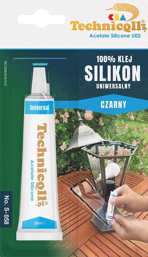 UNIVERSAL SILIKONELIM SORT 20ML - TQ S-058
