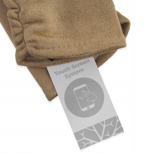 GFD-07 beige damdamshandskar i mocka