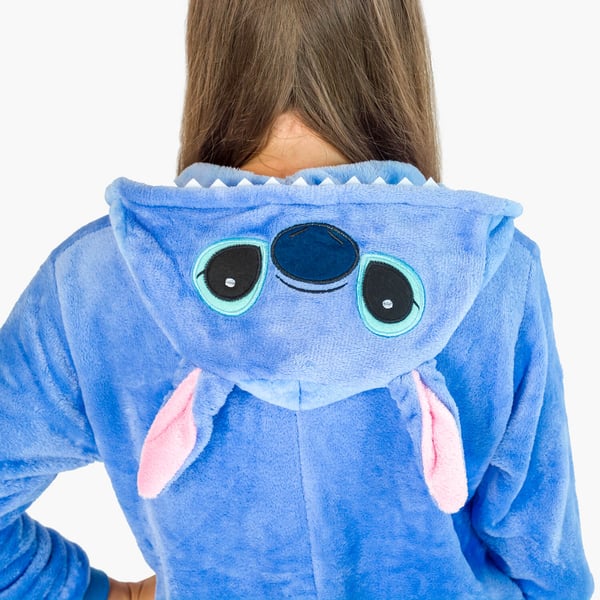 Onesie Stitch Kigurumi kostume mikrofiber varm pyjamas træningsdragt m Onesie Stitch kostume - S