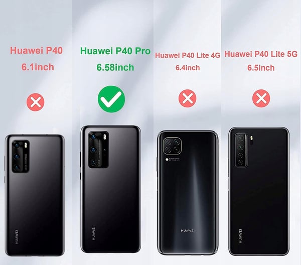 Lyserødt flip-cover til Huawei P40 Pro