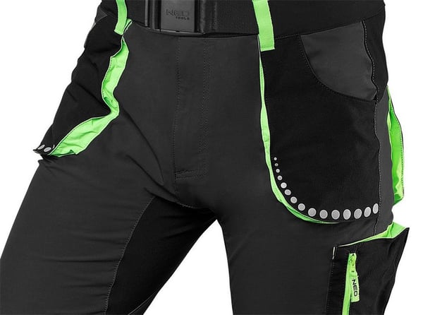 PREMIUM 4-VEJS STRETCH SORTE SHORTS STØRRELSE XXL - T N81-277-XX