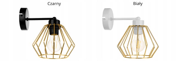 GYLDEN VÆGLAMPE, LED TRÅDLOFTSLAMPE