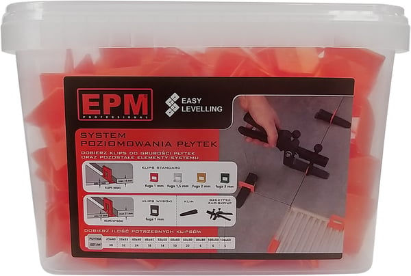 NEMME NIVELLERINGSKLIPP TIL FLISEINSTALLATION 200 STK. 1 MM - E-315-8810