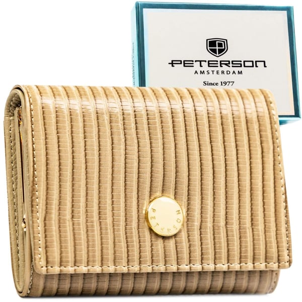 Naisten nahkalompakko + PU PTN PS445-CRV-2418 Khaki