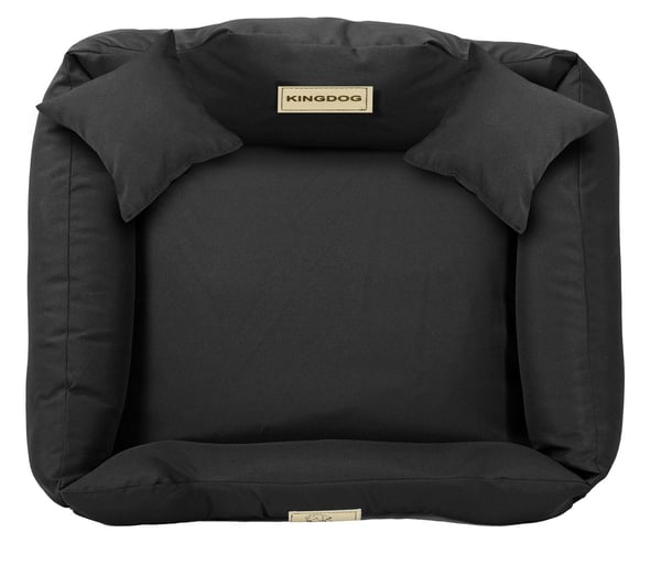Koirankopin peti KINGDOG MM43 75x65 cm personalisoitu purettava liukumaton musta