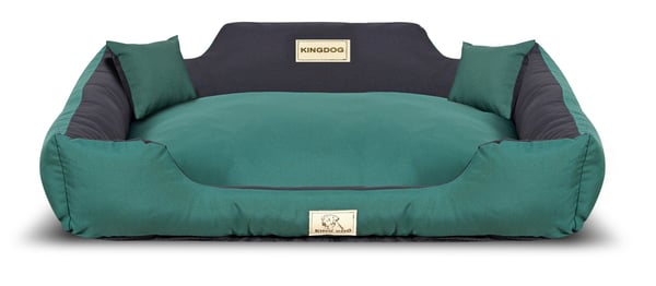 Koiranpeti, leikkiaitaus, KINGDOG MM43, 115x95 cm, personoitu, irrotettava, liukumaton, vihreä