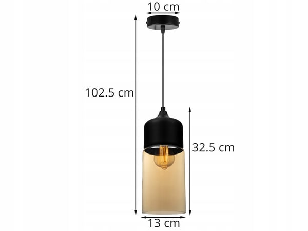 HÆNGENDE LOFTSLAMPE, GLASPLAFON, LED-LAMPE