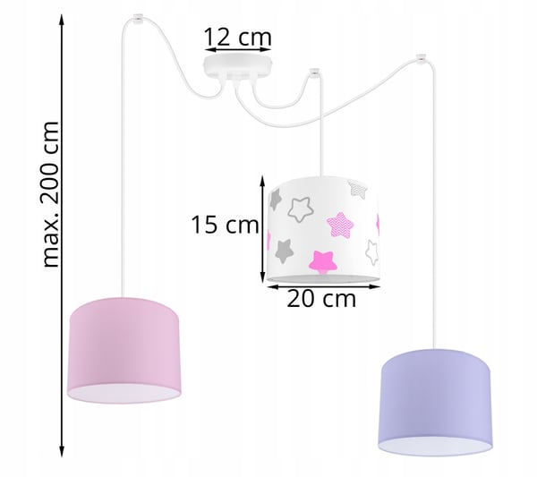 LOFT BØRNES LOFTSLAMPE, SPIDER LAMPESKÆRM