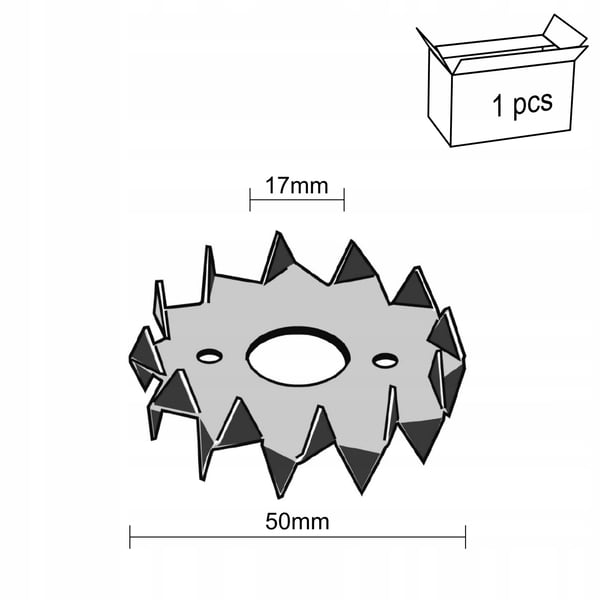 Bulldog kaksipuolinen rengas 50x17x1mm