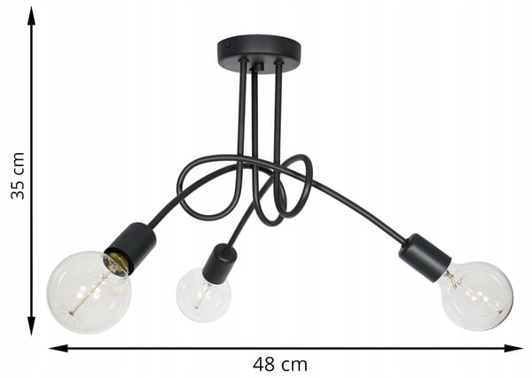 KATTOVALAISIN MODERNI LOFT EDISON
