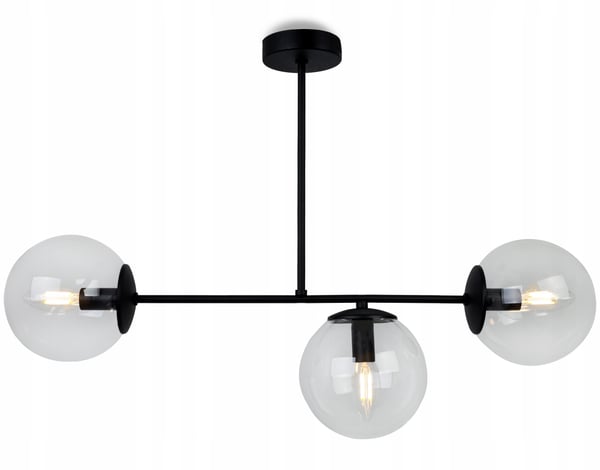 MODERNE HÆNGELAMPE MED GLASKUGLER LED-LYKRONE