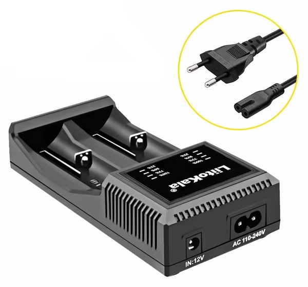 Universel lader til genopladelige batterier AAA 18650 LiitoKala Lii-PL2