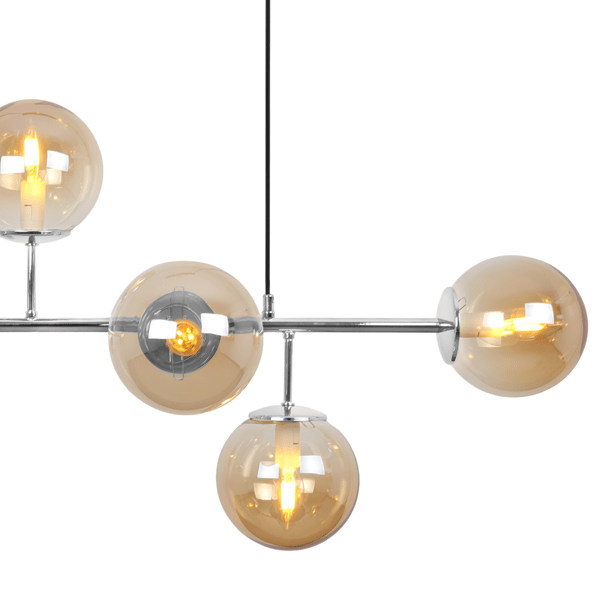 SIENA LOFTLAMPE KROM 6 STK. HONNING E14 LANGE ARME