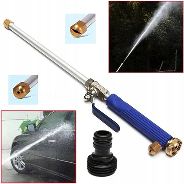 Puutarhaletku-suutin 3/4" (letku, 3/4" sovitin, pikaliitin, 2 tiivisteistä, tiivistysteippiä ja 2 suutinta) setti 3