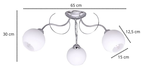 KLASSINEN KATTOVALAISIN LASISILLA LED-VARJOSTIMILLA