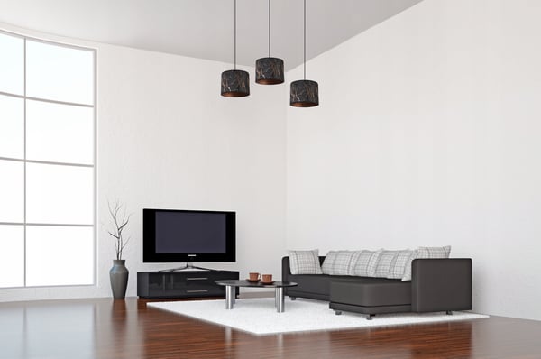 HÆNGELAMPE, LOFTKRONE, LAMPESKÆRM, MØNSTER, KOBBER