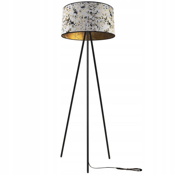 GULVLAMPE MED STÅENDE TRIPOD I METALSKÆRM 45 cm