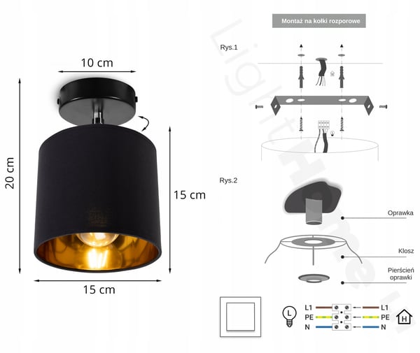 TAKLAMPA GYLLENE LED-VÄGGLAMPA