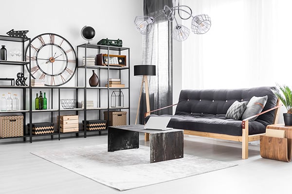 Moderne LED-hængelampe i kromtråd i loftstil