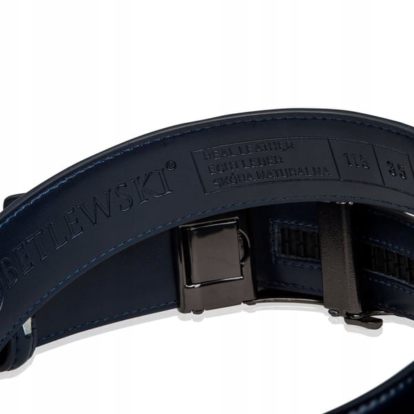 C35-BA NAVY 130 ELITE herrbälte i läder