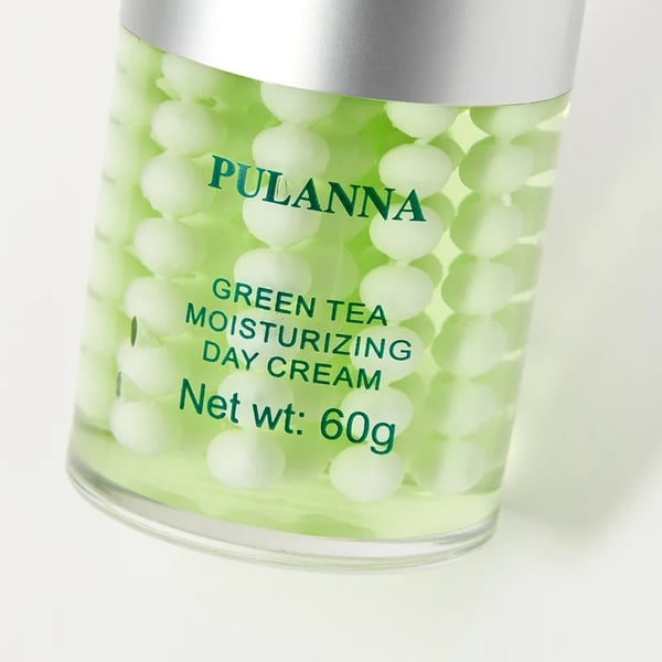 Pulanna dagcreme med grøn te - fugter og opfrisker huden intensivt - 60 ml