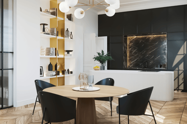 ASTURIA GULD LOFTLAMPE 6 FLAD HVID LAMPESKÆRME E27