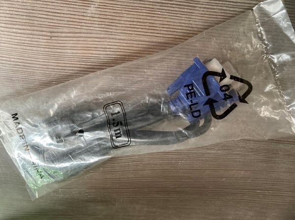 D-SUB VGA-VGA skærmkabel 1,5M FULL HD-kabel