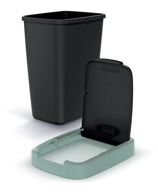 Compacta Q papperskorg 12L ljusblå