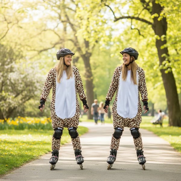 Onesie Kigurumi -pyjama-asu - Leopard Onesie Kigurumi -pyjamaasu - Leopard
