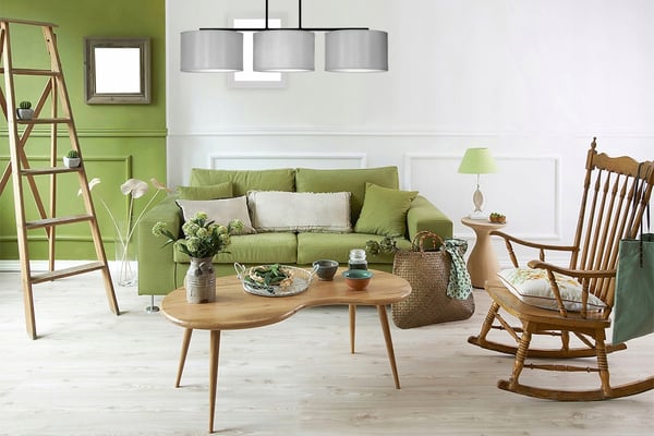 Moderne hængelampe, loftslampe, lampeskærm, 3x60W LED